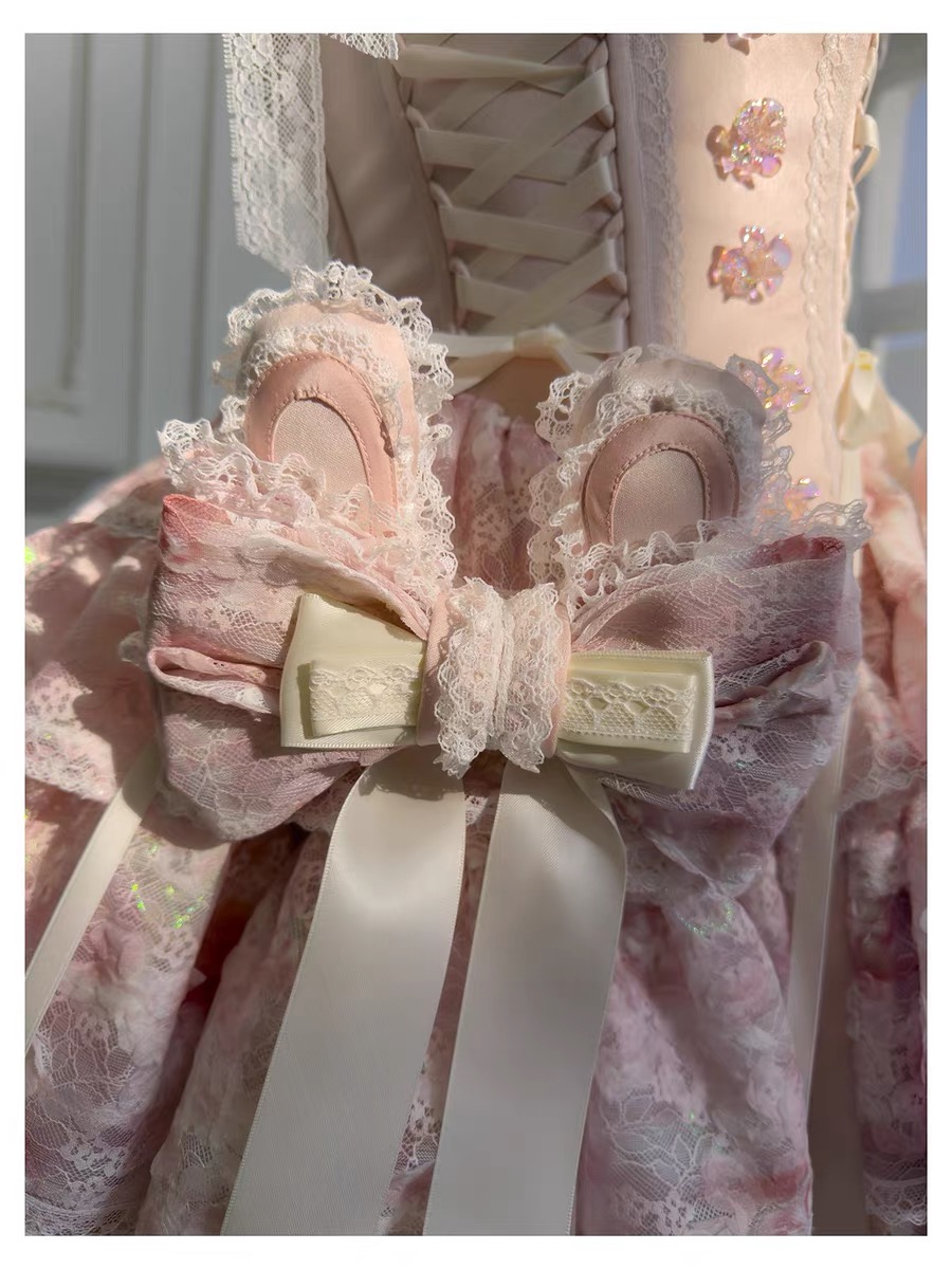 Pink Petal Symphony Luxurious, gorgeous, high-quality ballet dress, thick and romantic material