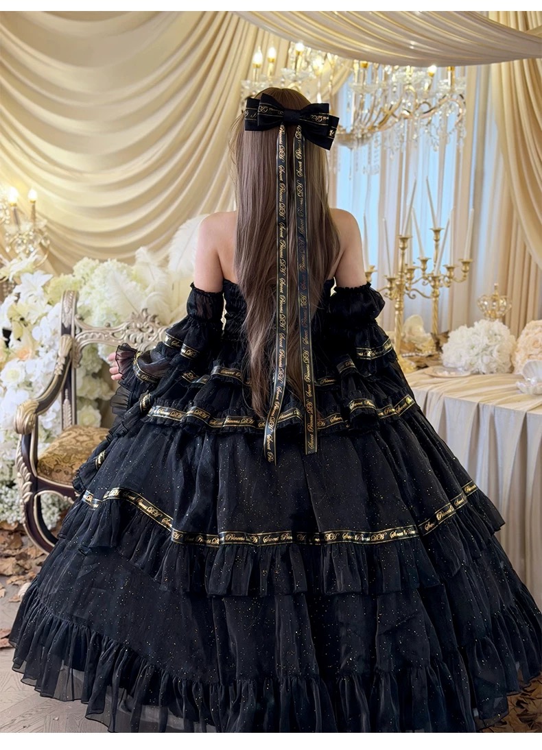 ( Pre Order ) Obsidian evening dress by Diamond Honey