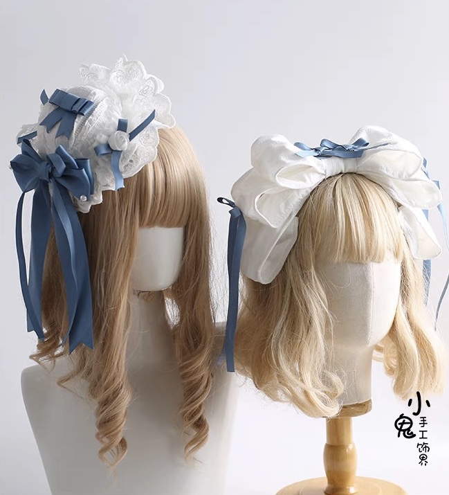 Blue Lolita hair decoration