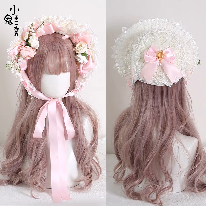 Bonet Lolita lily of the valley hat
