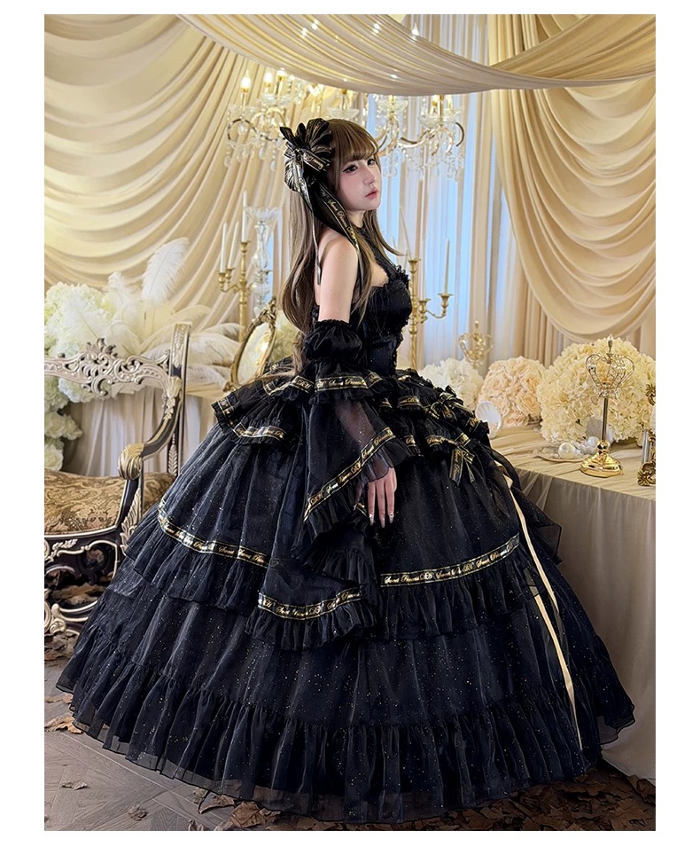 ( Pre Order ) Obsidian evening dress by Diamond Honey