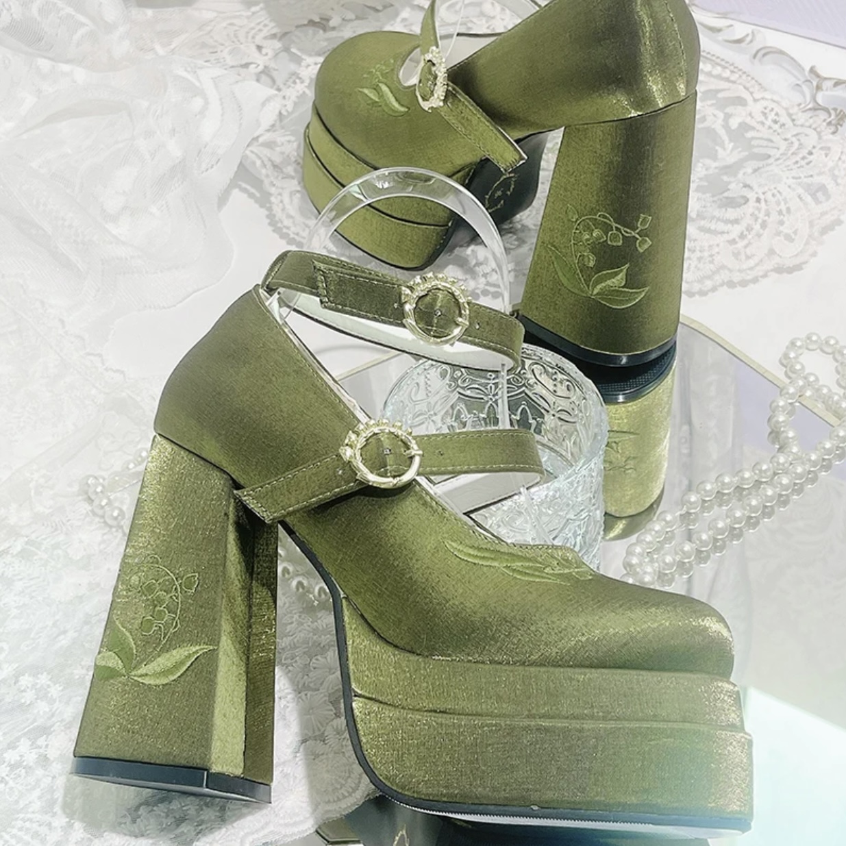 Satin Mary Jane Shoes X Dreamland