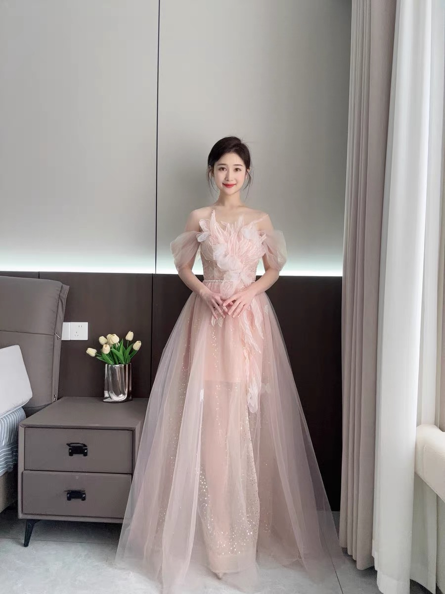 Pink evening dress P90