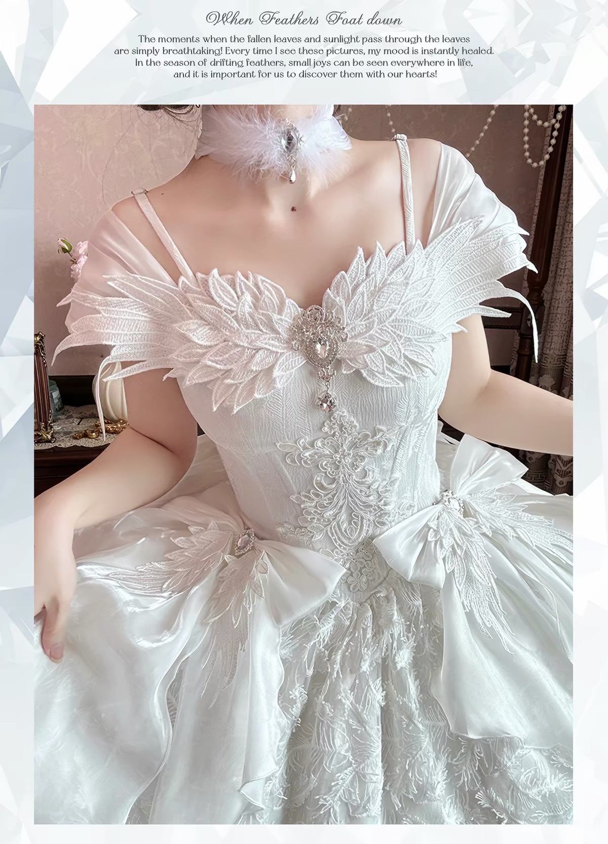 Feather Foating Fairy Dress by MeowGuo SenSen