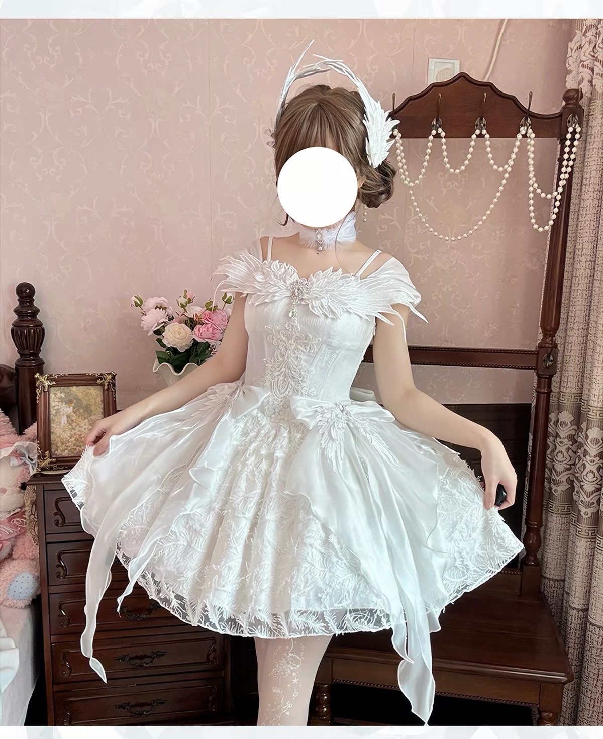 Feather Foating Fairy Dress by MeowGuo SenSen