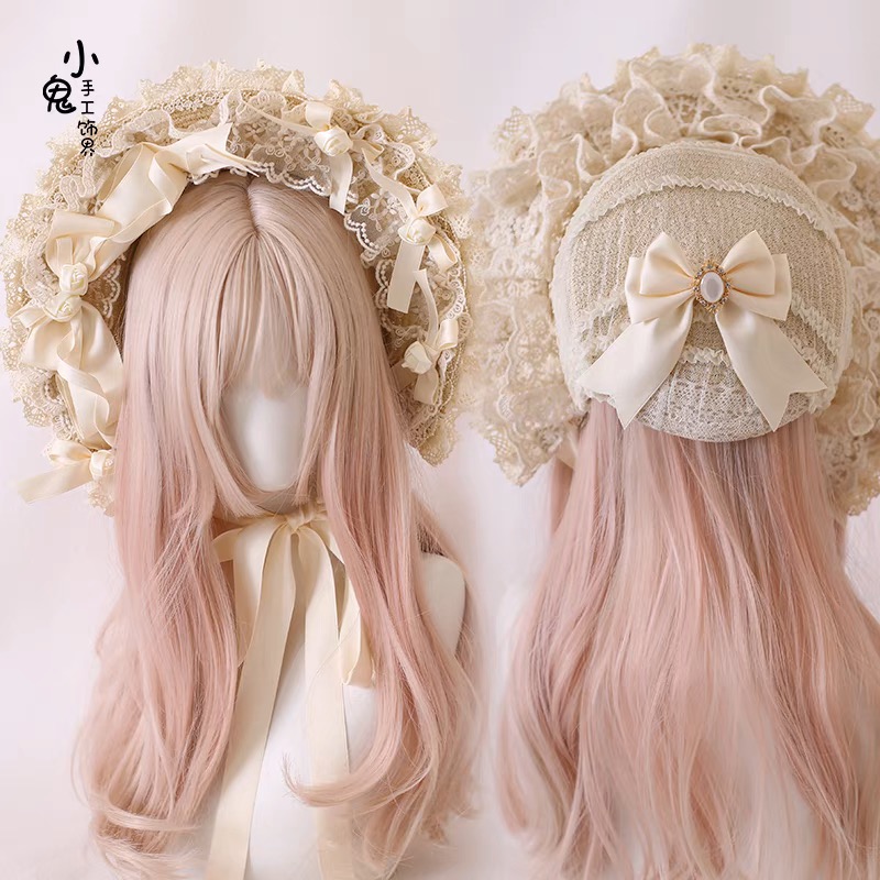Lace doll bonenet hat