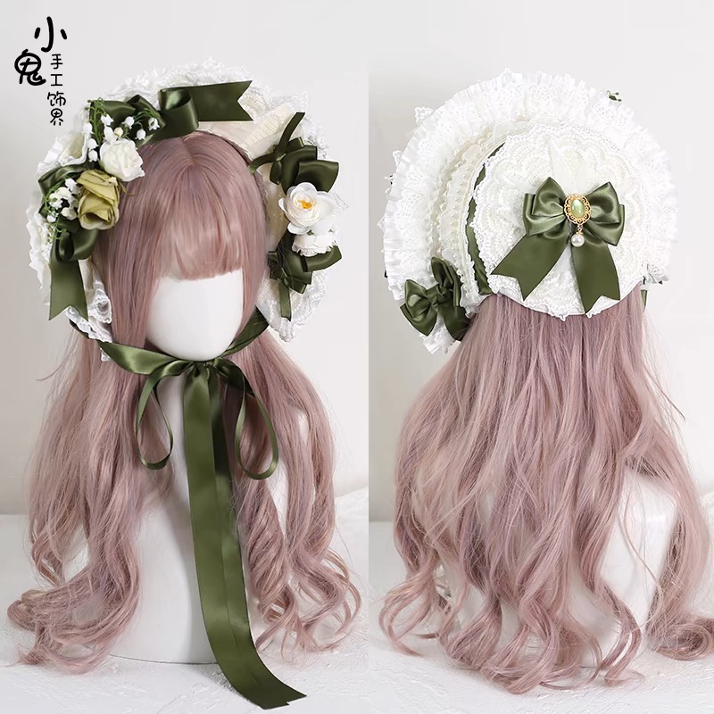 Bonet Lolita lily of the valley hat