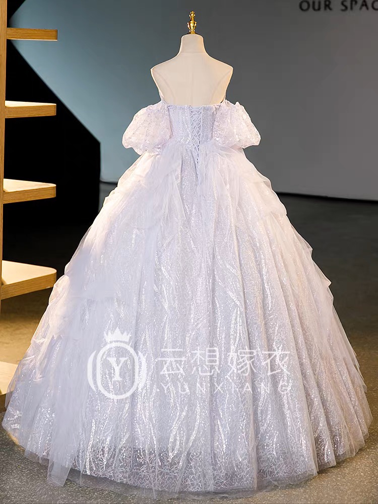 Gray evening gown, coming of age ceremony G40