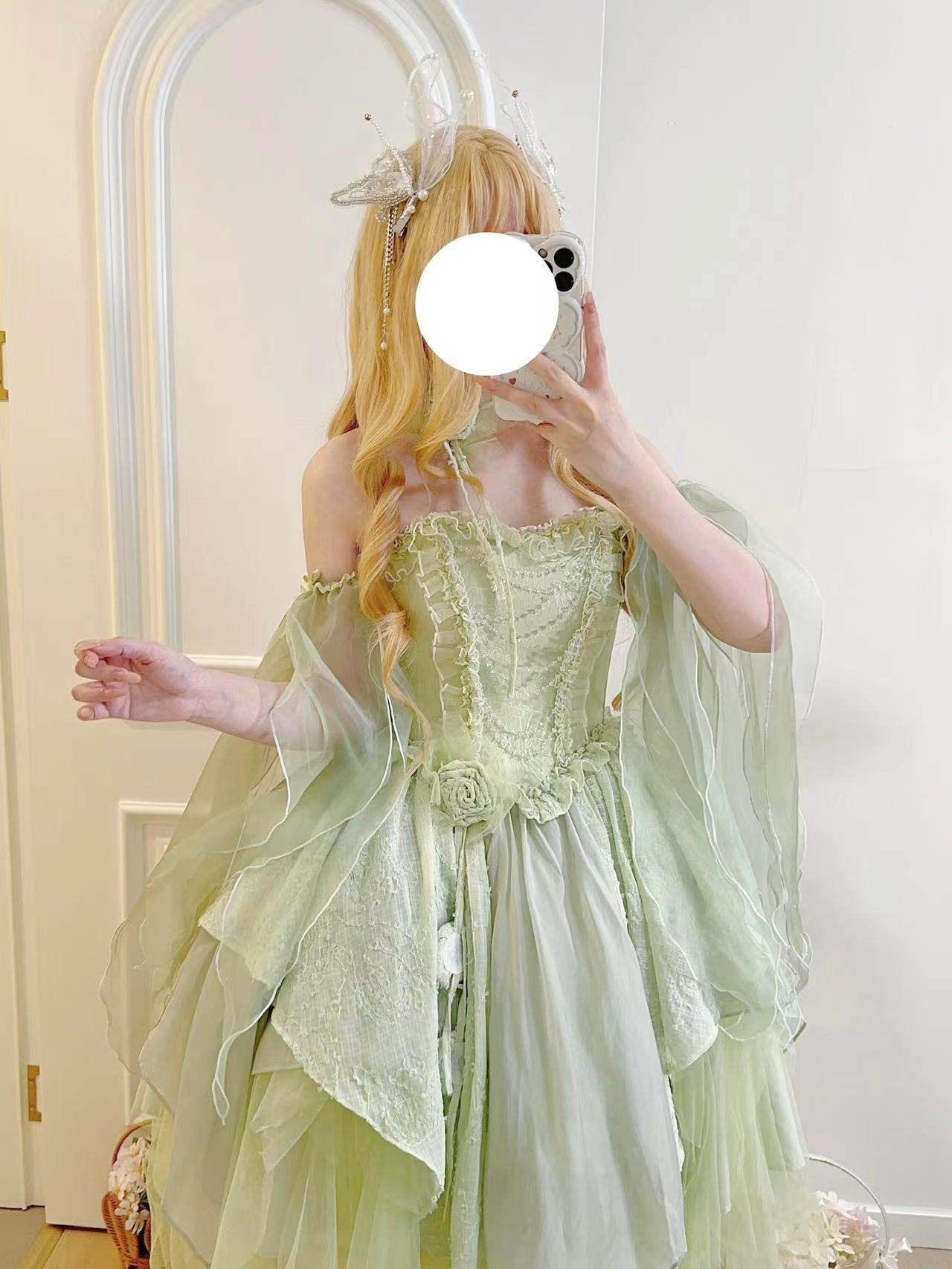 ( Stop Selling ) Green fairy dress X Alice in Wonderland