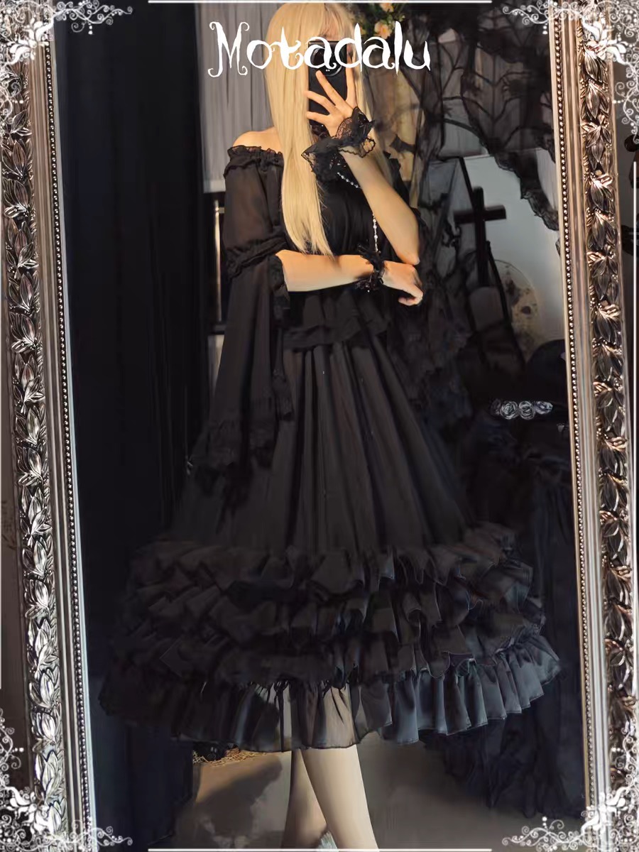 Lolita puffy skirt 70 cm long