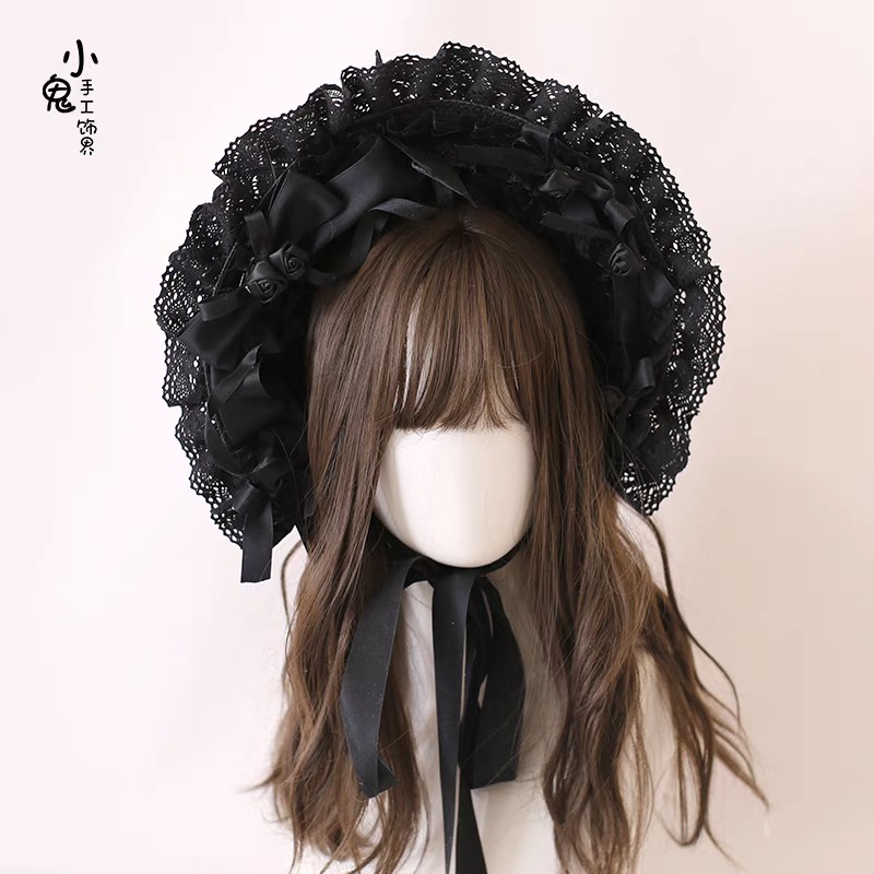 Lace doll bonenet hat