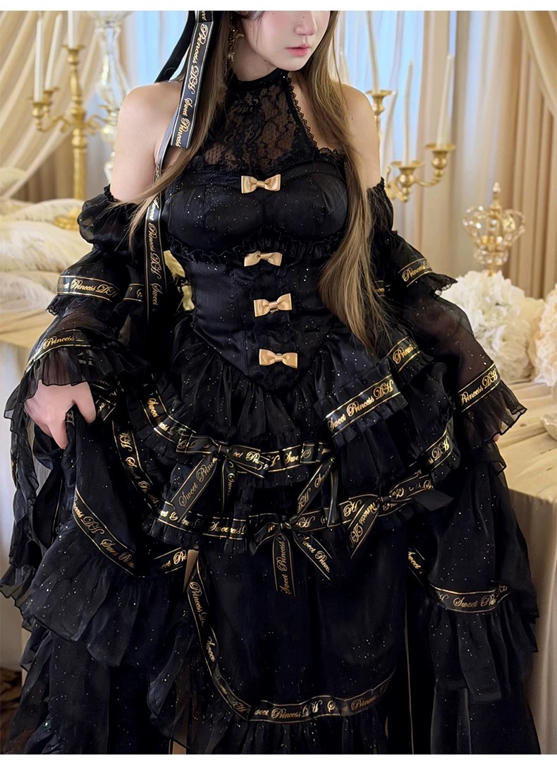 ( Pre Order ) Obsidian evening dress by Diamond Honey