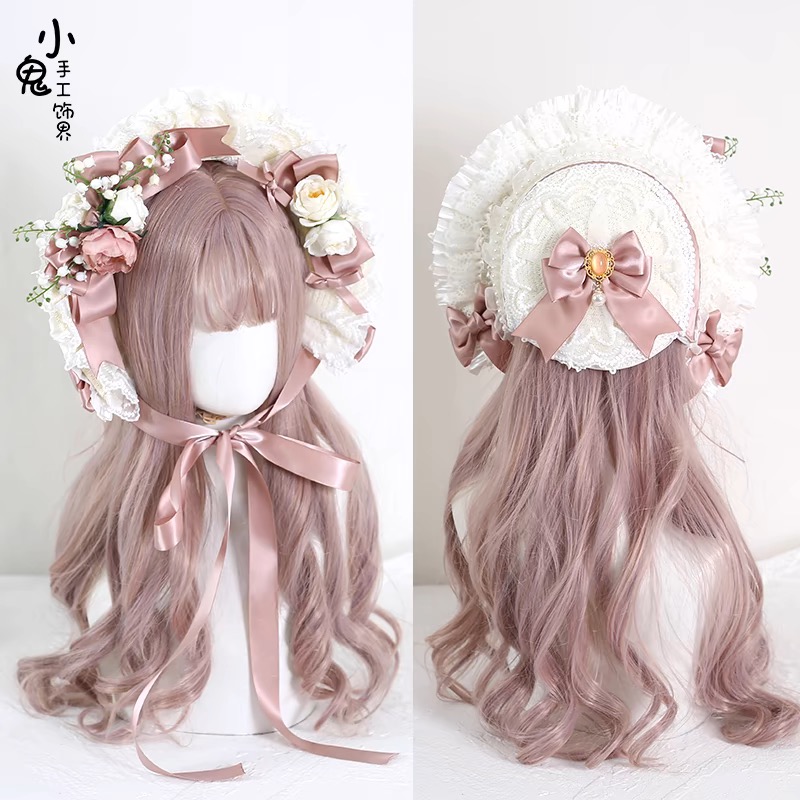 Bonet Lolita lily of the valley hat