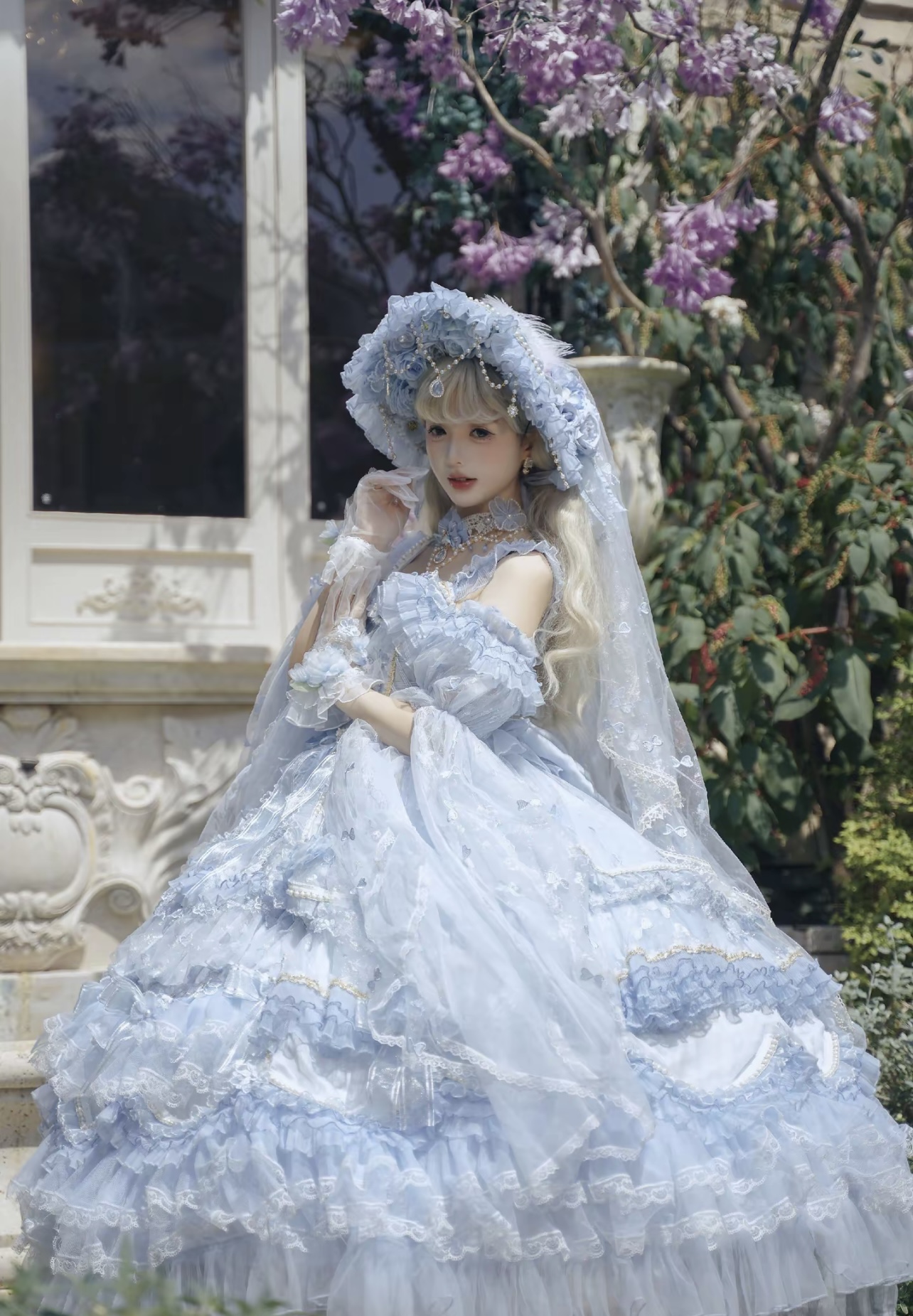 ( Pre Order ) The princess fled by Cat fairy lolita ( Blue Version )