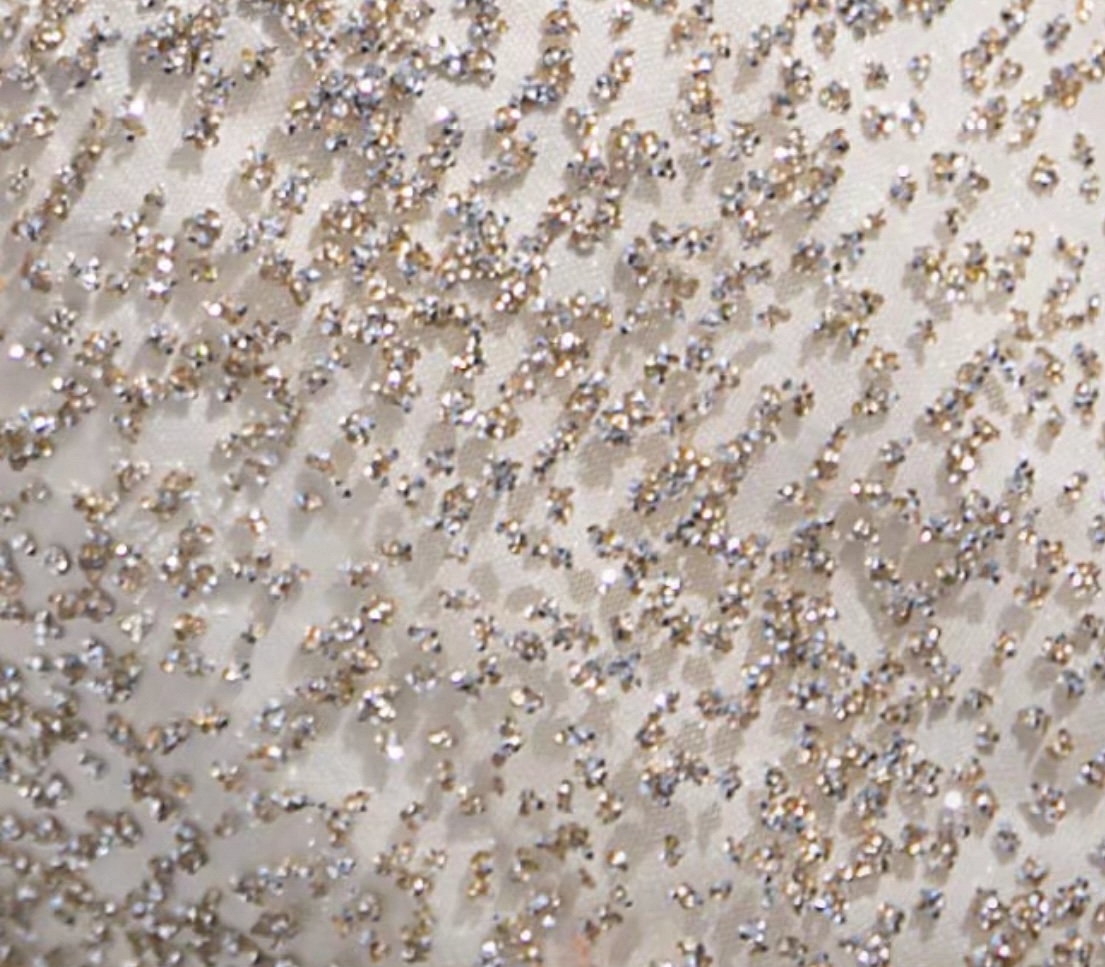 Sparkling white party dress W10