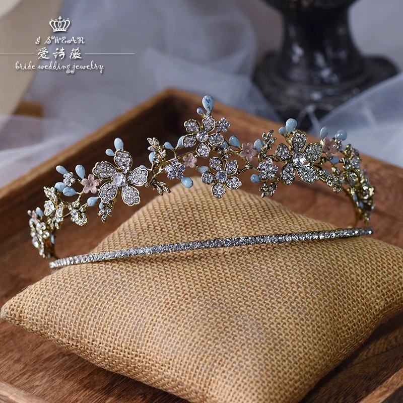 Bride crown, princess,party C1015 X Aishi Wei Bride Veil