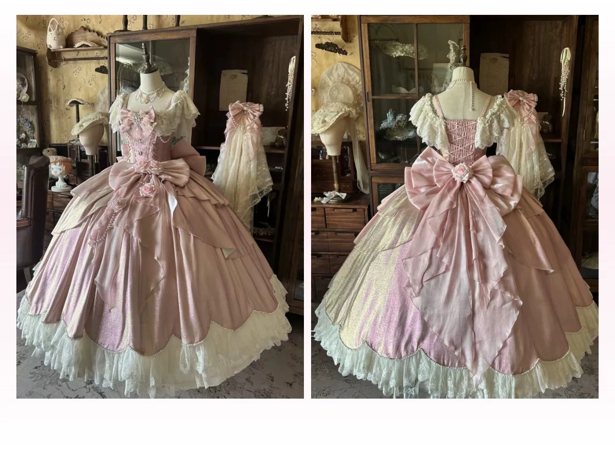 ( Stop Selling ) Rose Festival by Peach White Tea Original Lolita