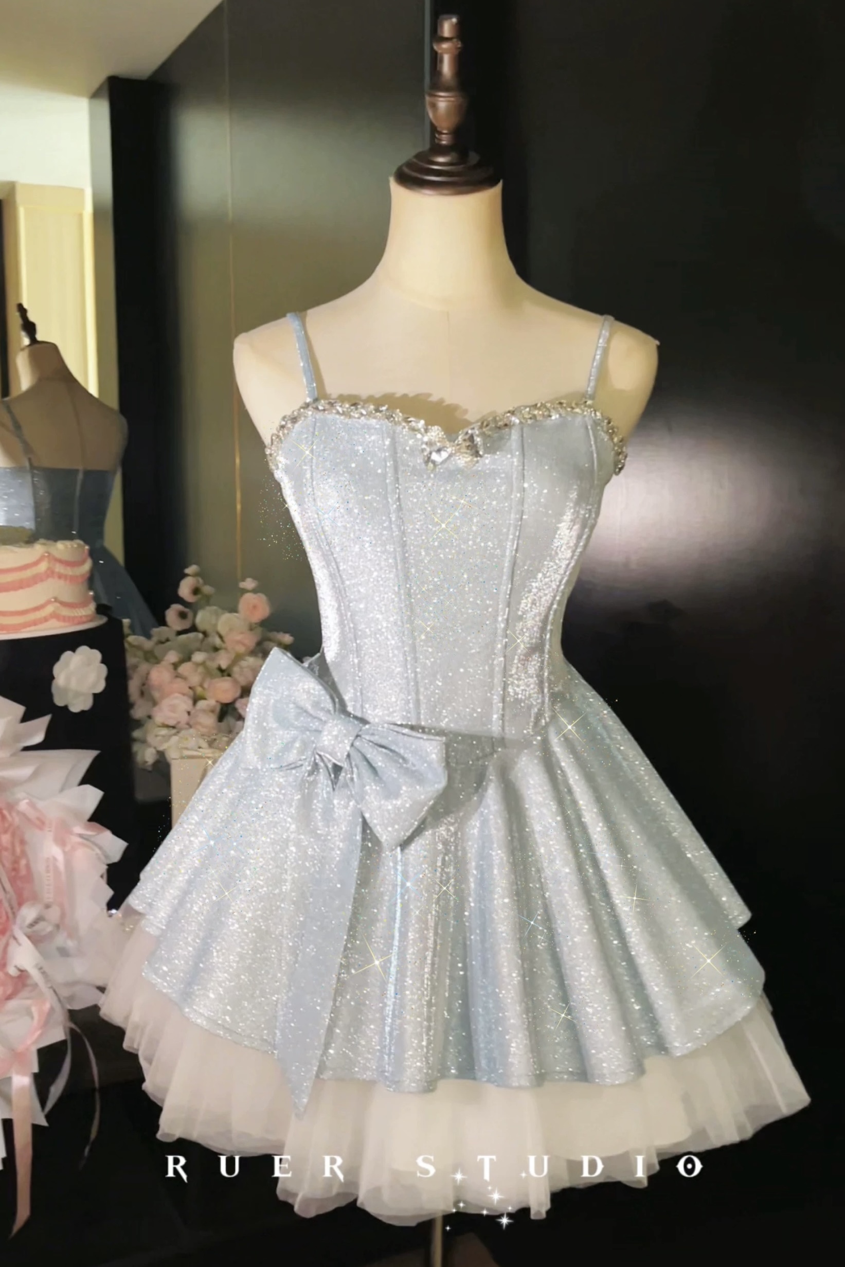 Gradient pink birthday dress ballet style princess dress by Ruer