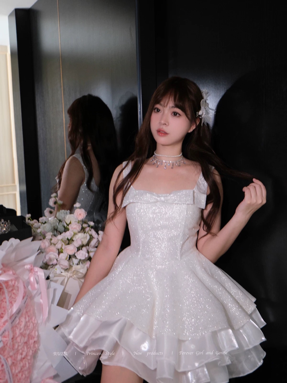 Gradient pink birthday dress ballet style princess dress by Ruer