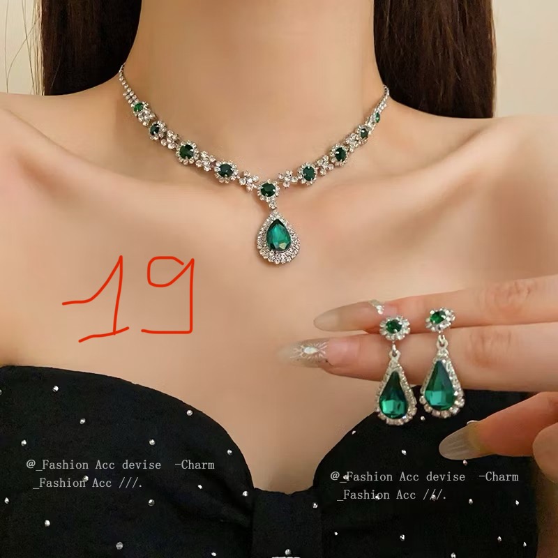 Alloy accessories set includes necklace and earrings A16