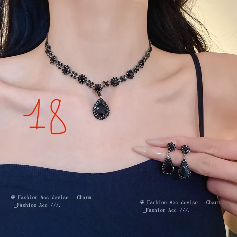Alloy accessories set includes necklace and earrings A16