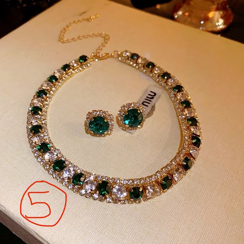 Alloy accessories set includes necklace and earrings A16
