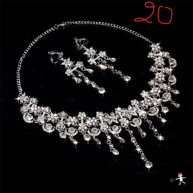 Alloy accessories set includes necklace and earrings A16