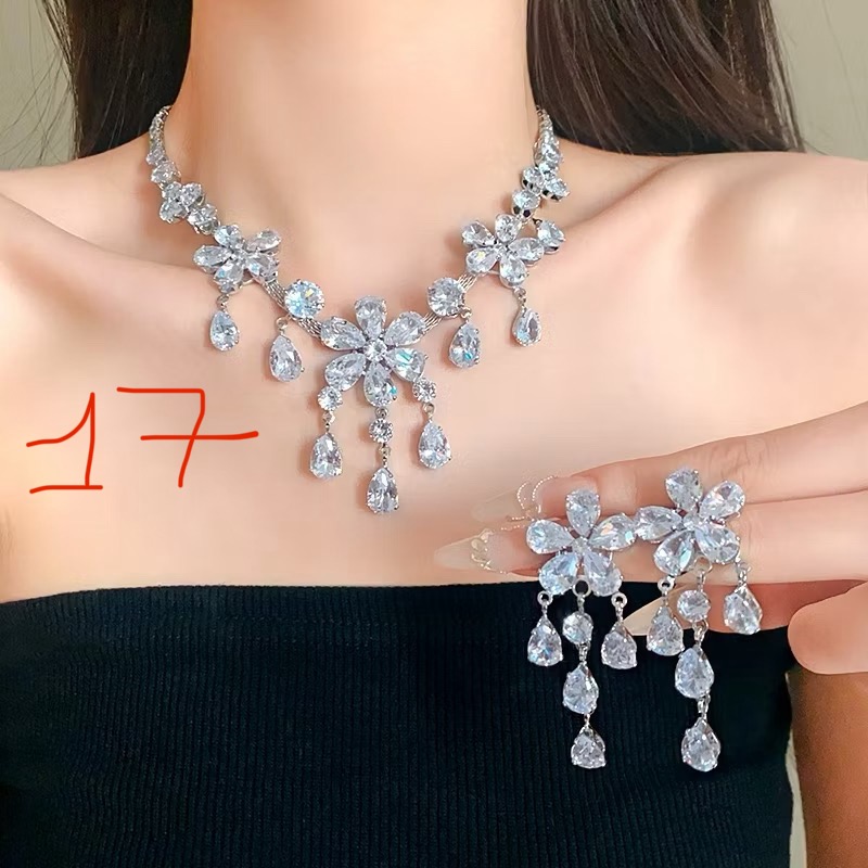 Alloy accessories set includes necklace and earrings A16