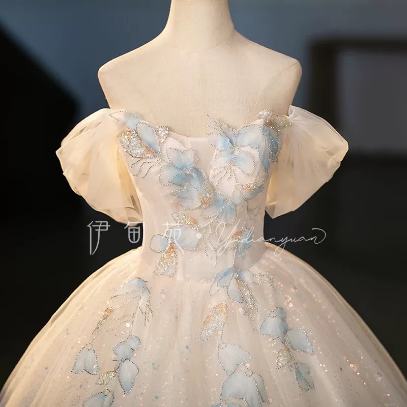 Flower Evening dress, prom, party P350