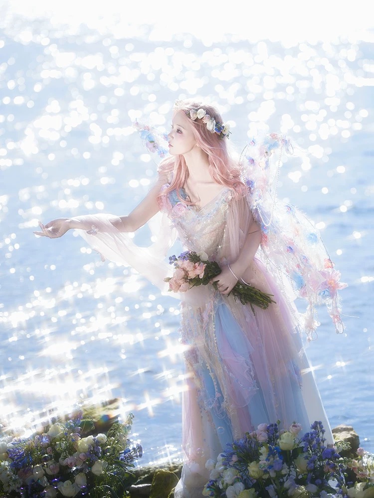 Pink Blue Dream Elf by Heart Beat Handmade