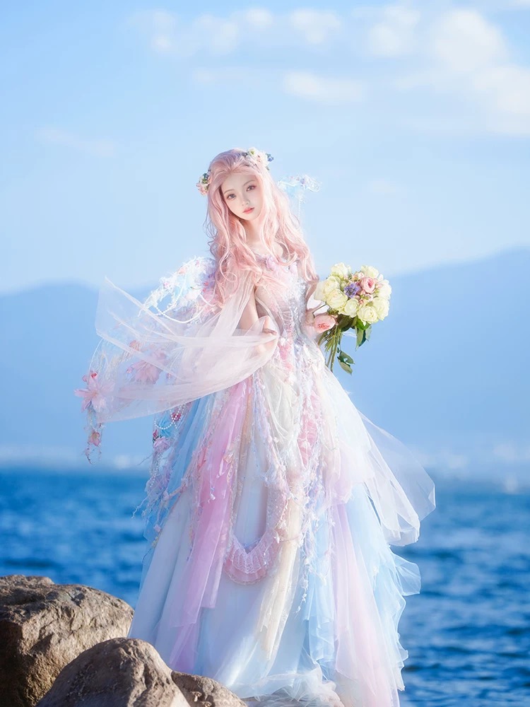 Pink Blue Dream Elf by Heart Beat Handmade