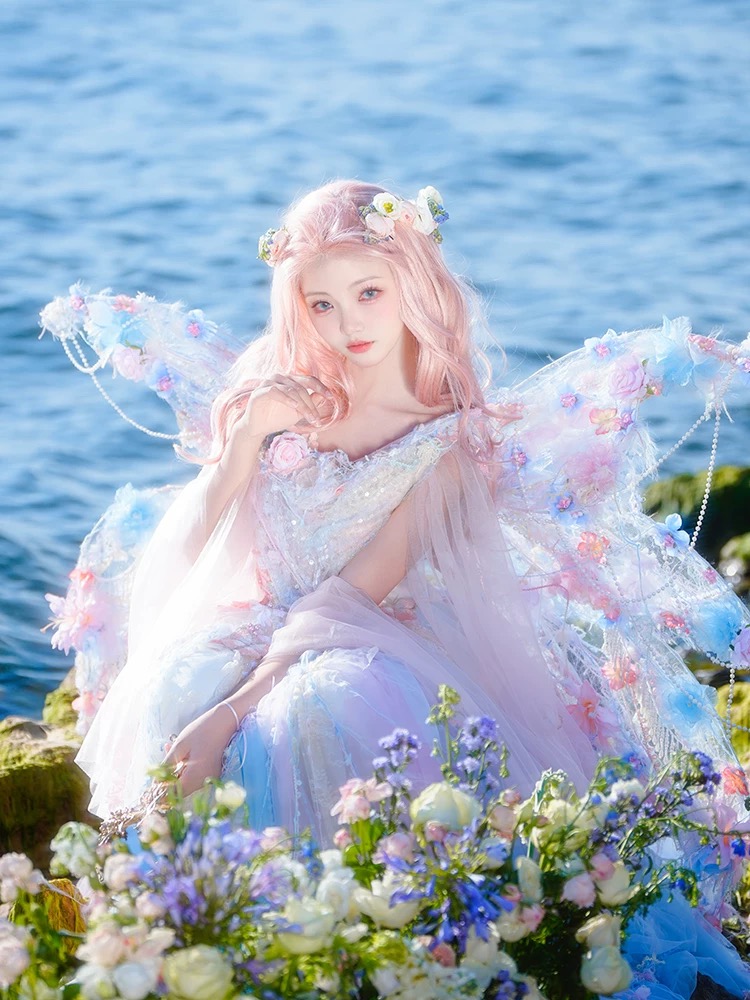 Pink Blue Dream Elf by Heart Beat Handmade