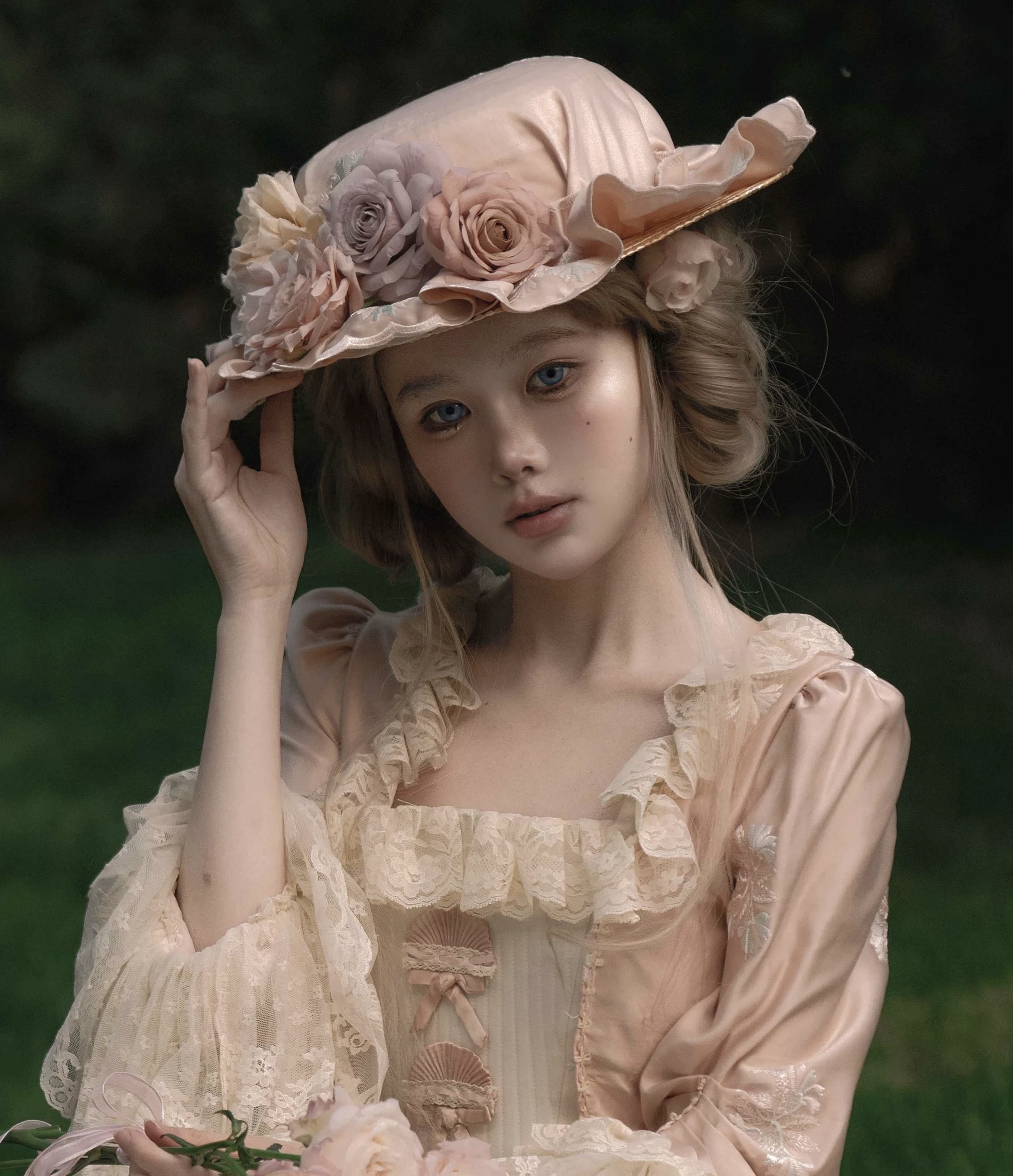 ( Pre Order ) Classic Rococo Embroidery Dress by Fú guāng vintage