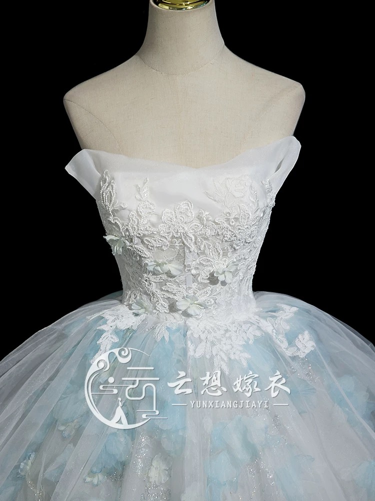 Blue Prom , Evening, Party Dress P828