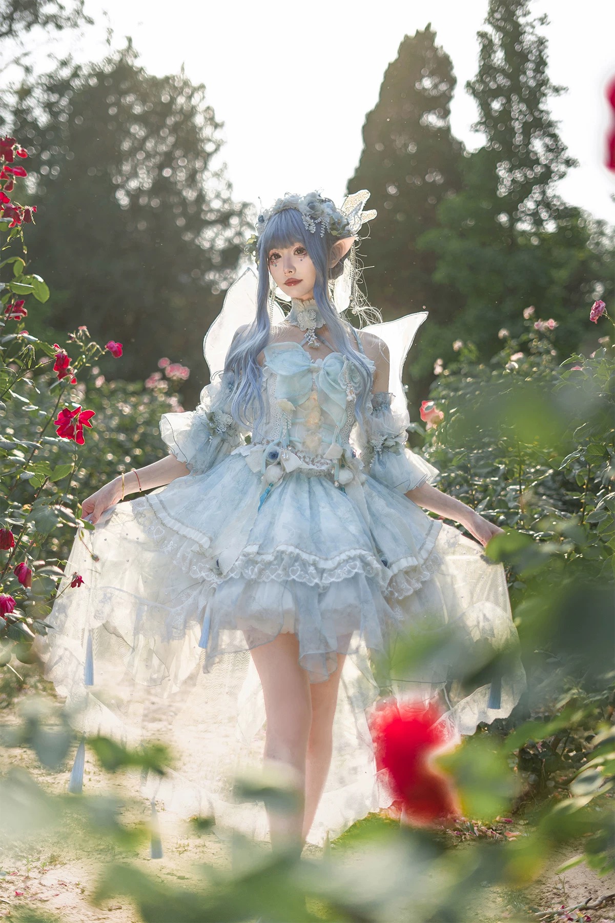 Flowers and butterflies by Bramble Rose