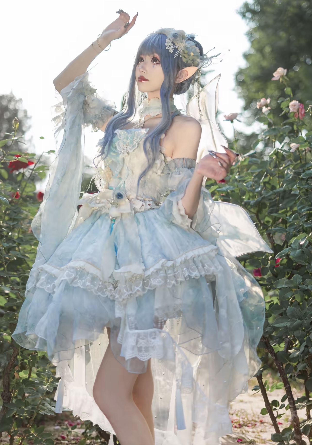 Flowers and butterflies by Bramble Rose