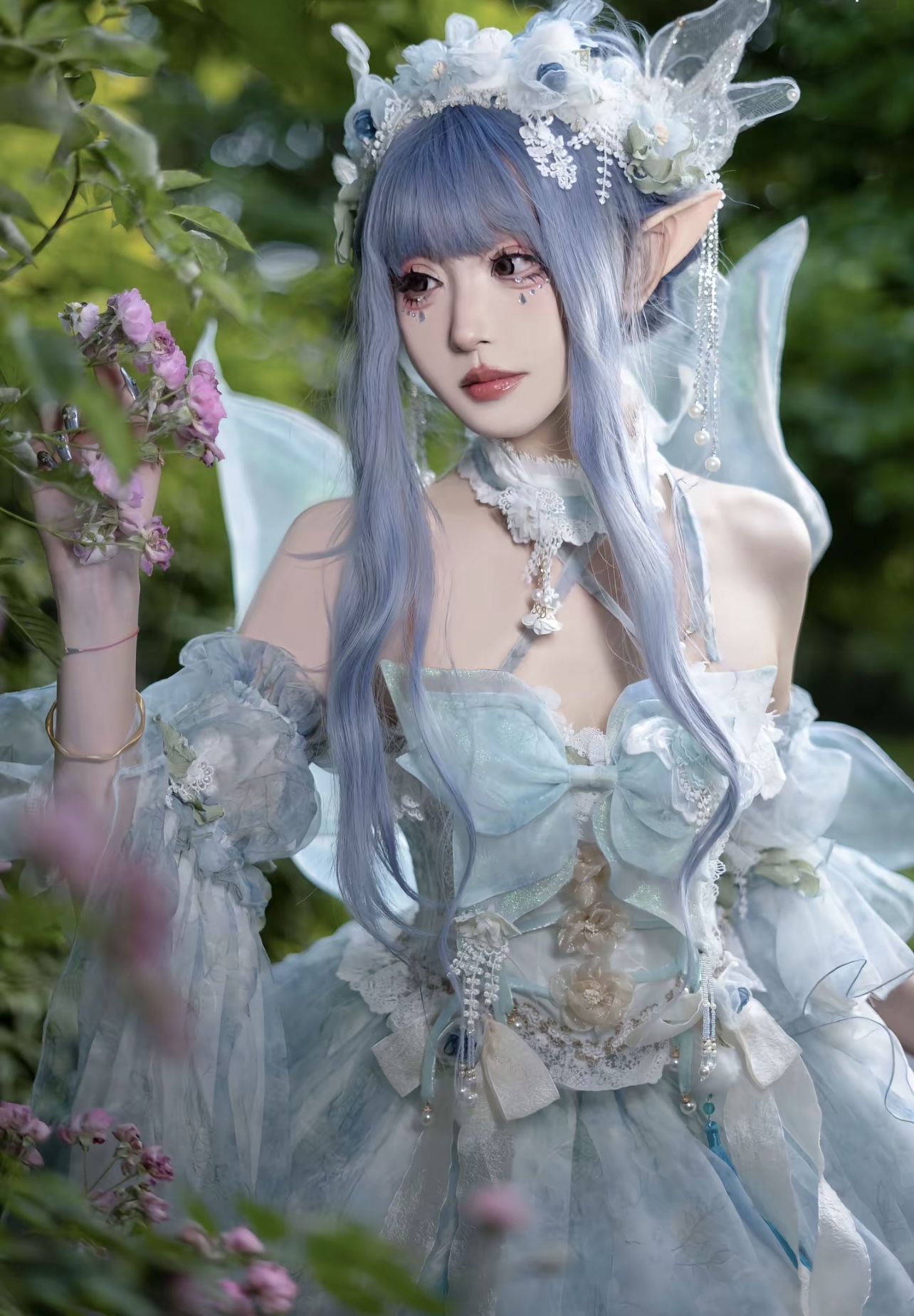 Flowers and butterflies by Bramble Rose