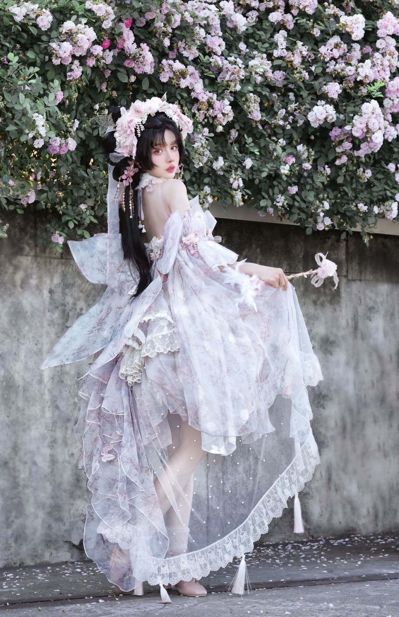 Flowers and butterflies by Bramble Rose