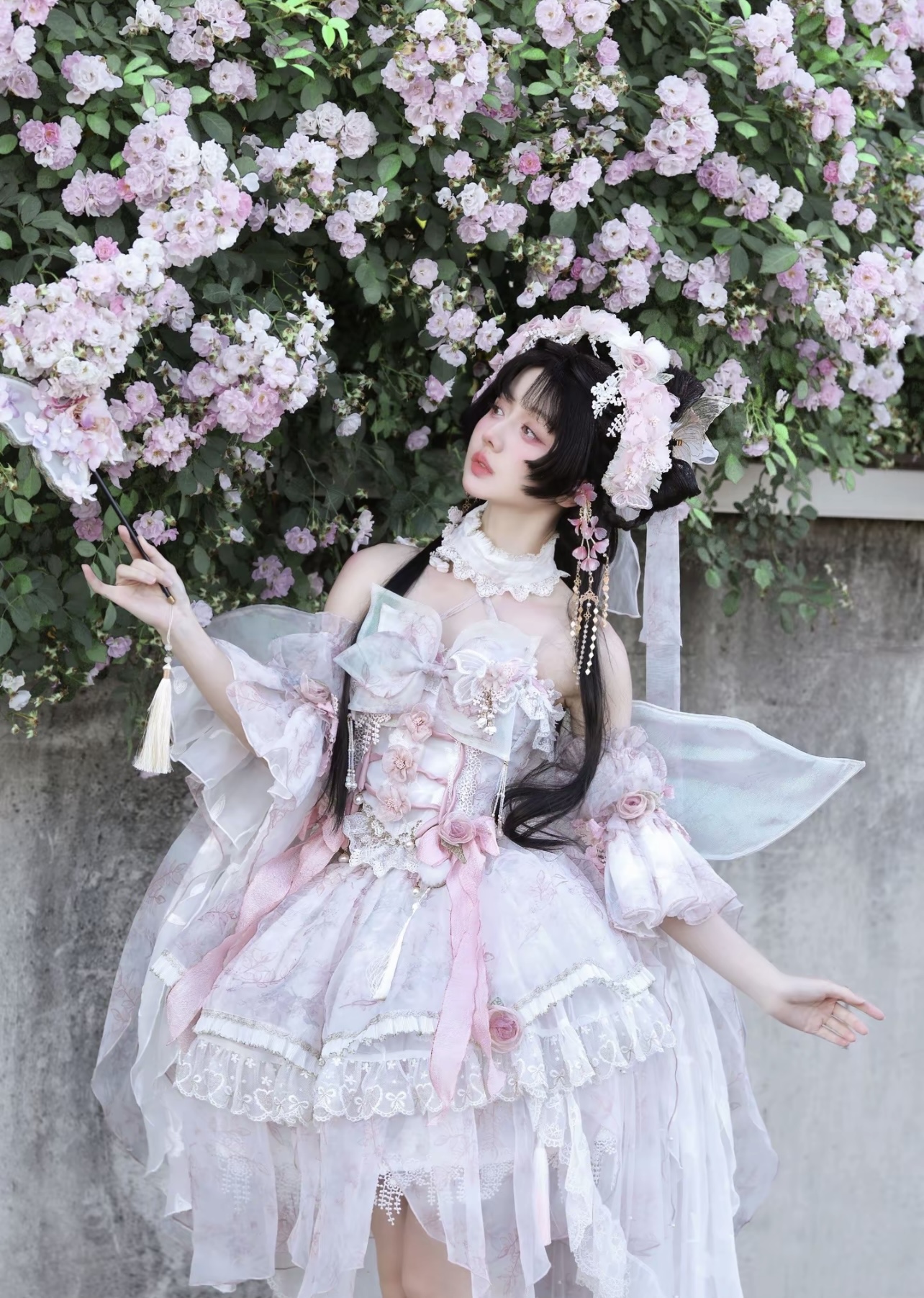 Flowers and butterflies by Bramble Rose