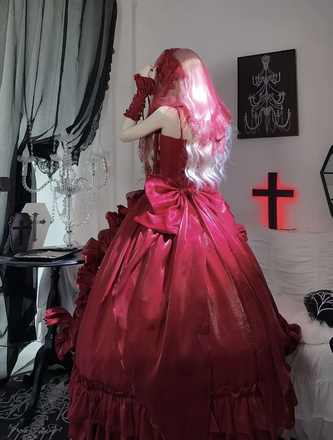 bloody red dress Burgundy Mermaid Long Prom Dress, Burgundy Formal Evening Dresses Custom Size / Burgundy