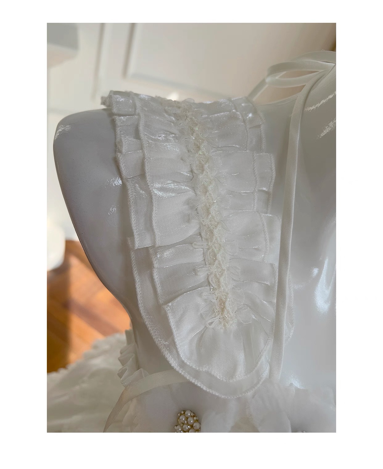 Luxury princess dress , gentle, white