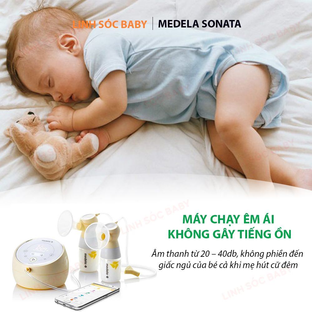 Máy hút sữa điện đôi Medela Sonata Flex, đủ phụ kiện