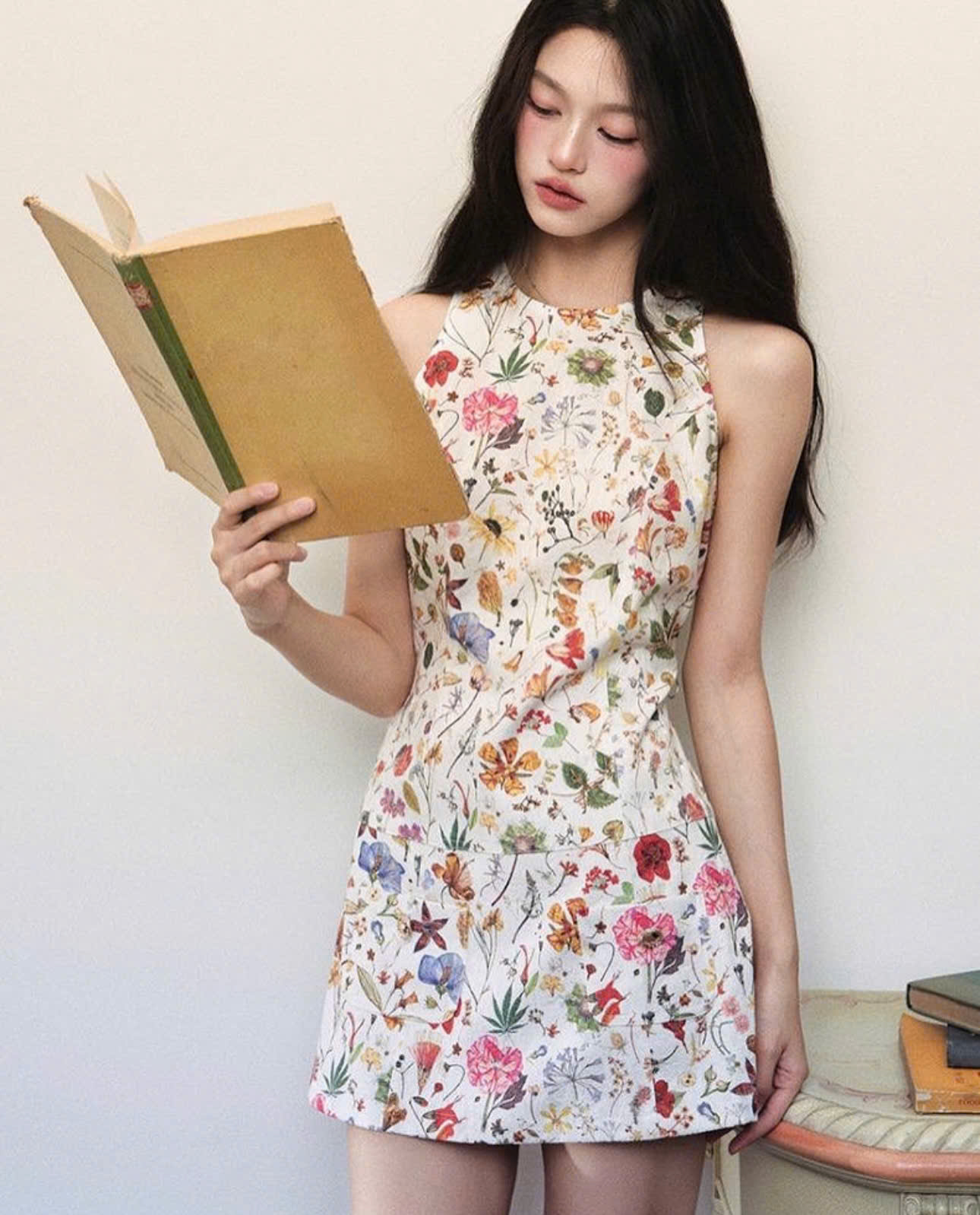 Đầm hoạ tiết hoa