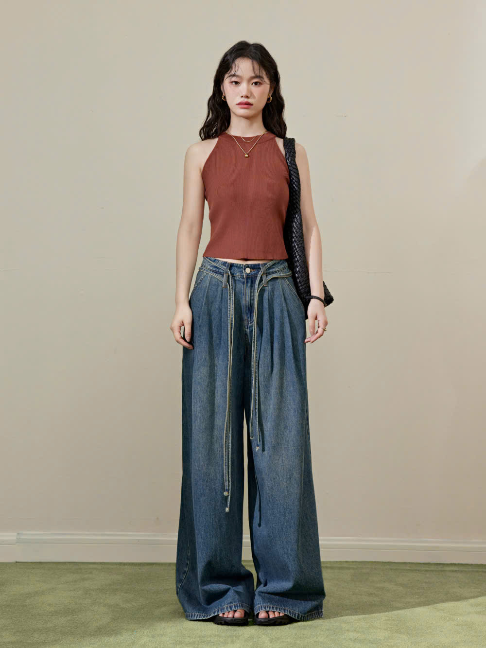 Quần Jean Ống Rộng Thương Hiệu Kuose