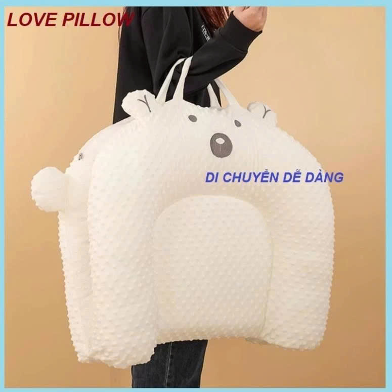 Đệm gối ngủ cho bé chống trào ngược VEEOU cao cấp chống trào ngược dễ gấp gọn và rộng rãi