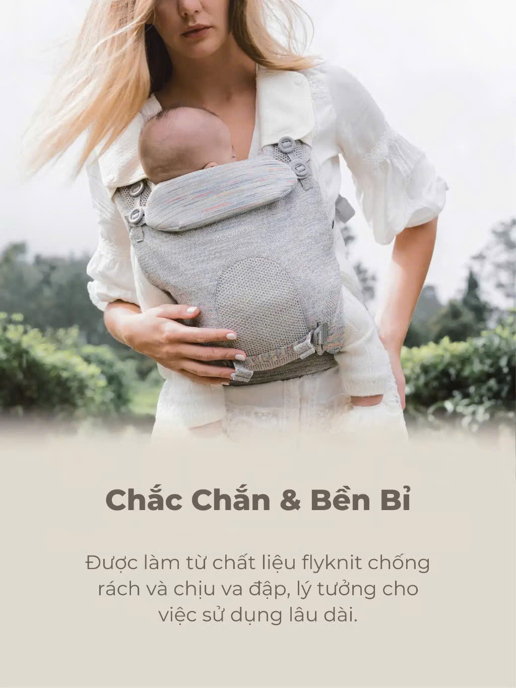 MOOIMOM Địu Em Bé Cao Cấp AiryKnit