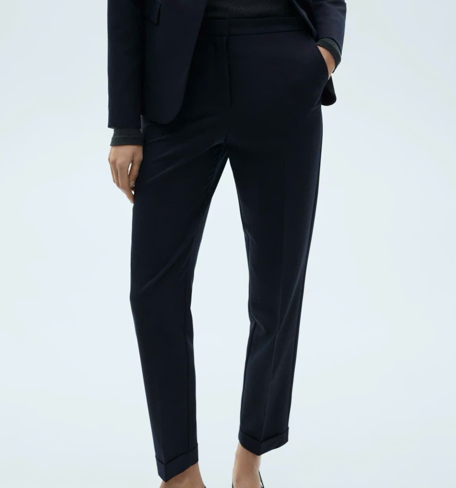 Quần Trouser Form Đứng Thương Hiệu MANGO