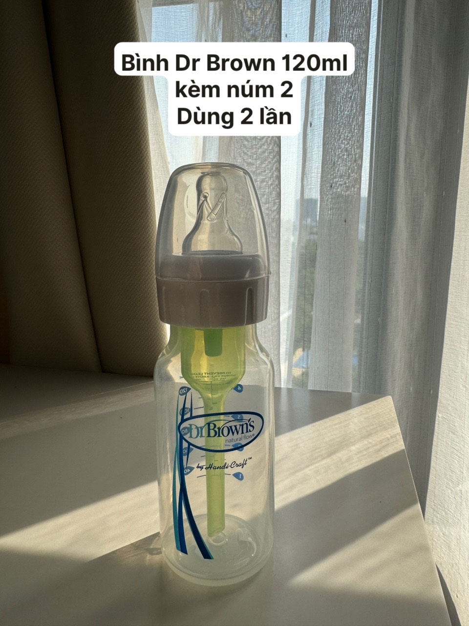 Bình Dr Brown 120ml kèm núm 2