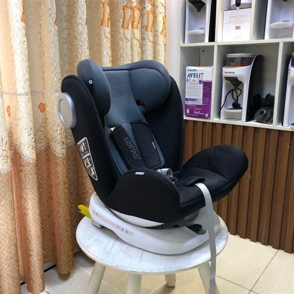 Ghế ô tô trẻ em xoay LETTAS xoay 360, isofix, cho bé sơ sinh đến 12 tuổi