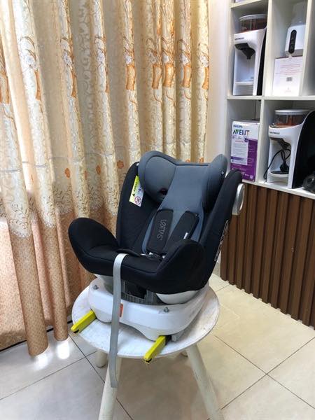 Ghế ô tô trẻ em xoay LETTAS xoay 360, isofix, cho bé sơ sinh đến 12 tuổi